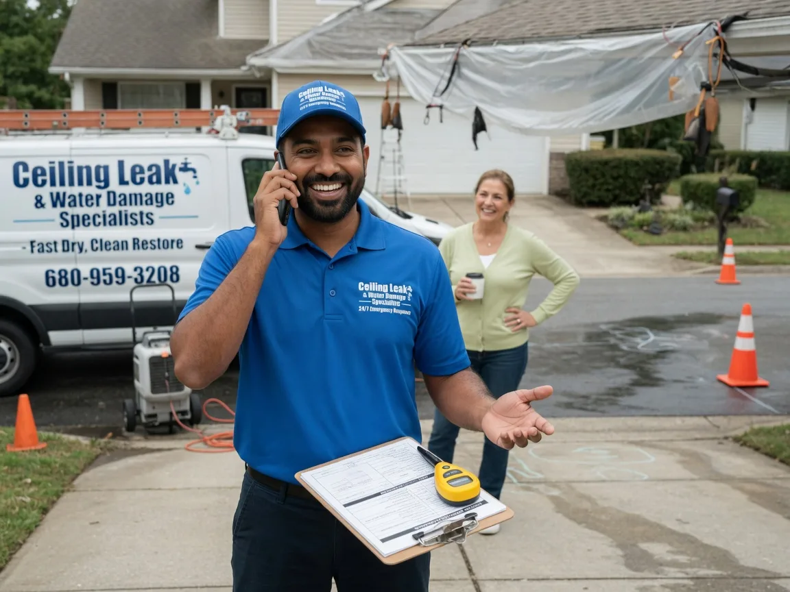 Ceiling Leak Cleanup Hartford City, IN FAQs